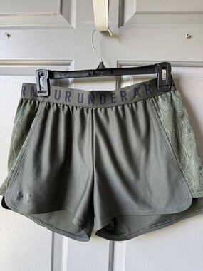Under Armour Women's Olive Green Athletic Shorts